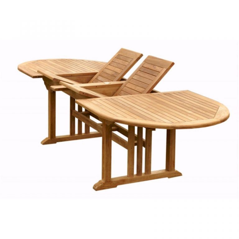 Teak Wood Extending Outdoor Dining Tables for patio, garden, restaurants.