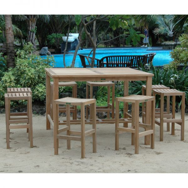 Bar Height Dining Table With Stools