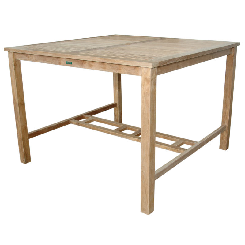 Teak Wood Outdoor Dining Tables for patio, garden, pool, or restaurants.