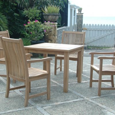 Teak Dining Set Outdoor SET-11 Outdoor 5 pc Table and Chairs