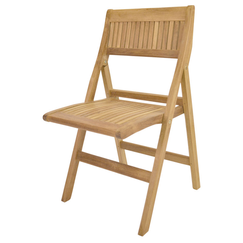 Teak Folding Chair CHF-550F Discounted Teak Patio & Garden Chairs