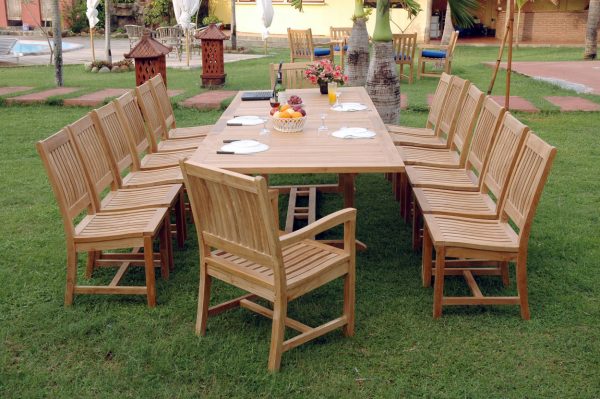 15 piece outdoor furniture set