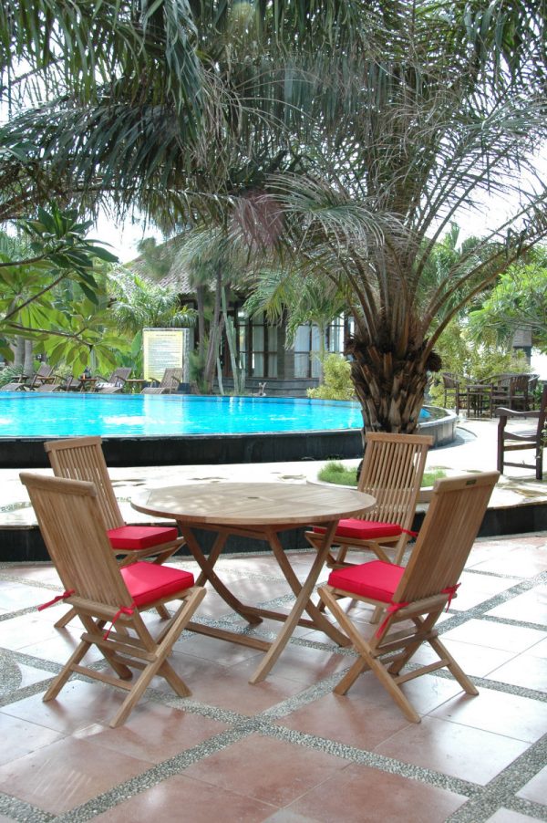 Teak Folding Table And Chairs SET-107