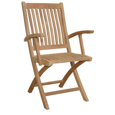 Teak Folding Chair With Arms
