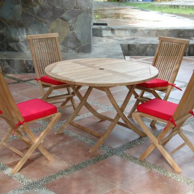 Teak Folding Table And Chairs SET-107