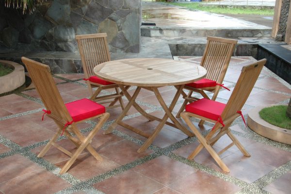 Teak Folding Table And Chairs SET-107